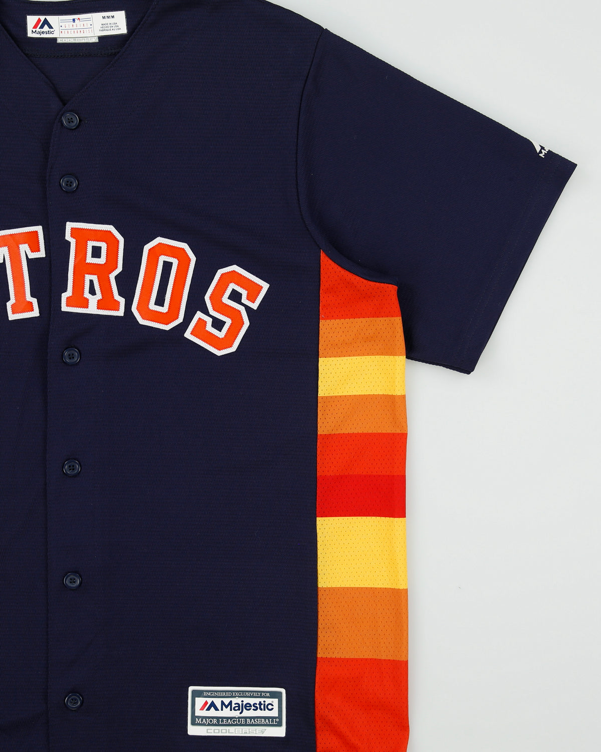 2019-21 Majestic Houston Astros MLB Coolbase Made In USA Stitched Away Baseball Jersey - M