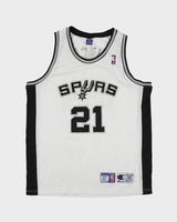 Vintage 1998-00 Champion San Antonio Spurs Tim Duncan #21 NBA Stitched Home Basketball Jersey - L