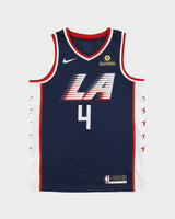2019-19 Nike City Edition Los Angeles Clippers 35th Anniversary Miloš Teodosić #4 Dri-Fit NBA Swingman Basketball Jersey - L