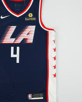 2019-19 Nike City Edition Los Angeles Clippers 35th Anniversary Miloš Teodosić #4 Dri-Fit NBA Swingman Basketball Jersey - L