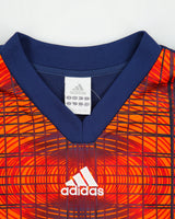 Vintage '03 Y2K Adidas Climalite Patterned Long Sleeve Padded Goalkeeper Shirt - L