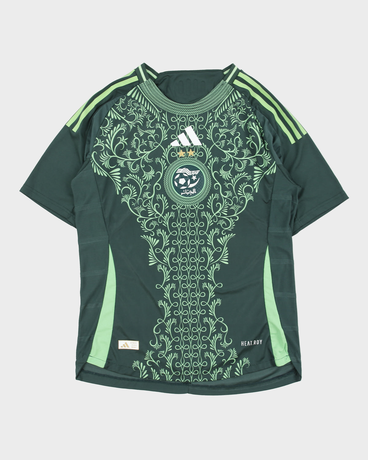 2024-25 Adidas Algeria National Team Heat.RDY Slim-Fit Short Sleeve Football Shirt - XL