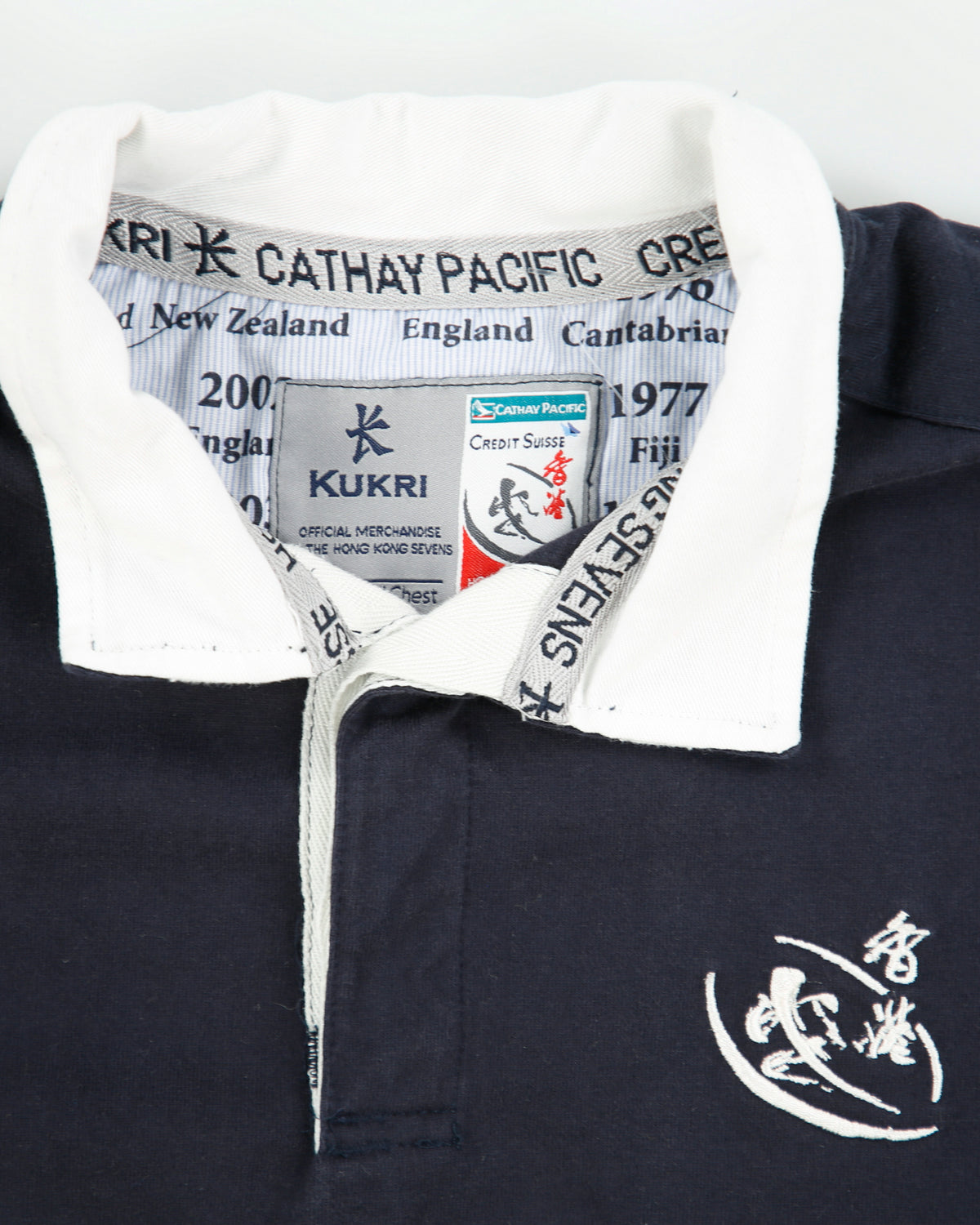 DS Vintage 2009 Y2K Kukri Hong Kong Sevens Credit Suisse Long Sleeve Rugby Shirt - S
