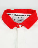 Vintage Y2K 00s Rugby Nations Wales Embroidered Long Sleeve Rugby Shirt - XS
