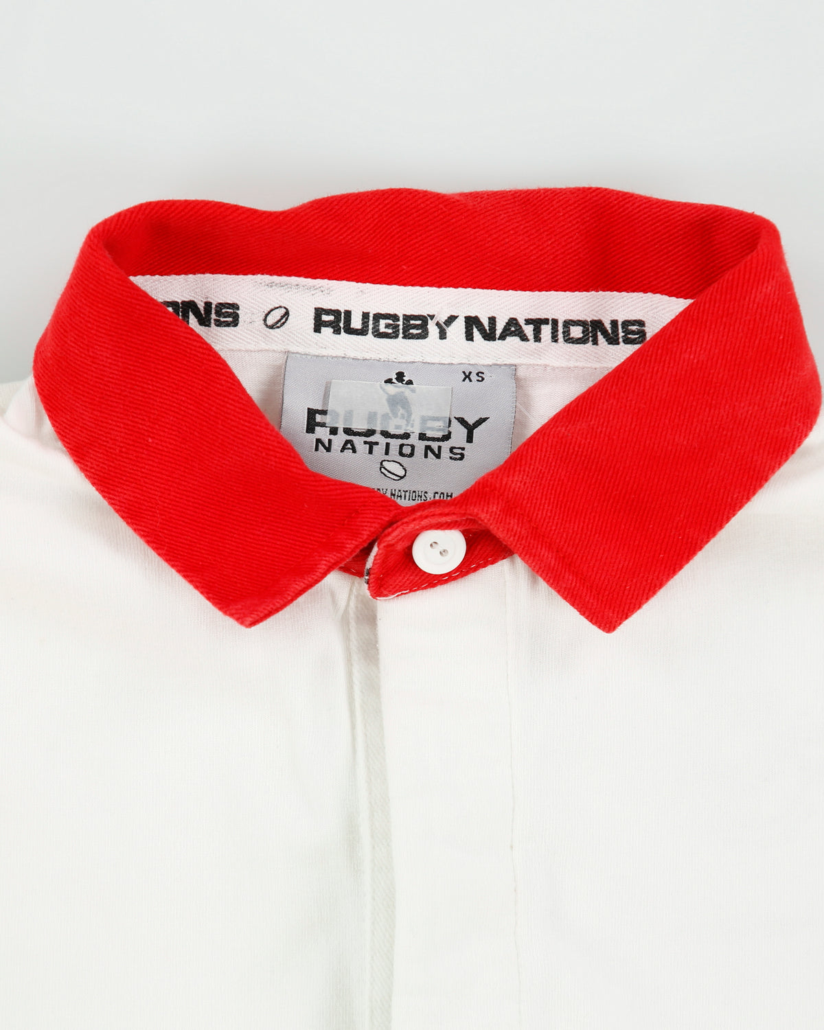 Vintage Y2K 00s Rugby Nations Wales Embroidered Long Sleeve Rugby Shirt - XS