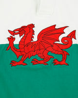 Vintage Y2K 00s Rugby Nations Wales Embroidered Long Sleeve Rugby Shirt - XS