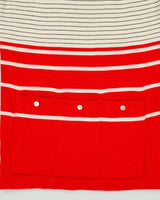 Vintage 1970s Santini Racing Striped Wool Made In Italy Quarter-Zip Cycling Jersey - M