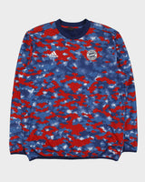 2021-22 Adidas Bayern Munich FC AeroReady Fleece Lined Soft Shell Pre Match Football Training Pullover - XL