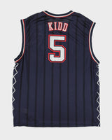 Vintage 2002-04 Reebok New Jersey Nets Jason Kidd #5 NBA Away Basketball Jersey - XL