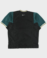 Vintage 1997 Nike Heavyweight Rib Short Sleeve Warm-Up Basketball Jersey - L
