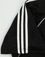 Vintage 1990s Adidas Diamond Plate Striped Made In Canada Short Sleeve Football Shirt - L