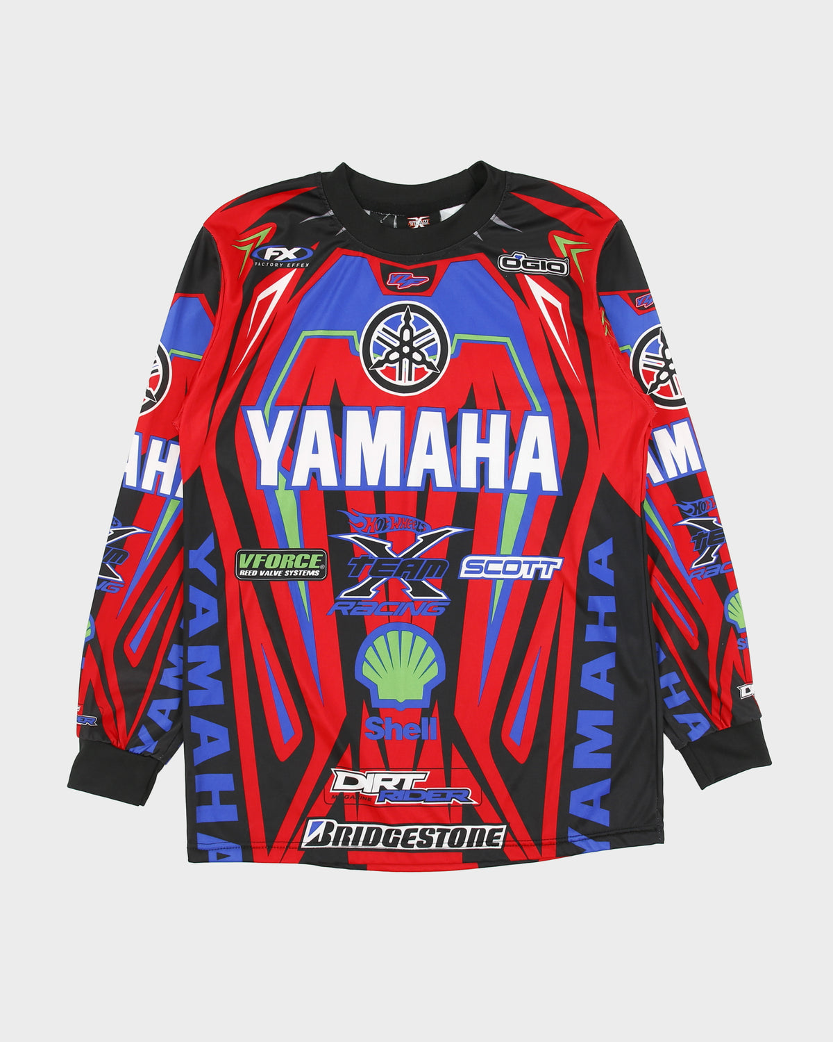Vintage Y2K 00s X Team Yamaha Moto X Long Sleeve Racing Jersey - L