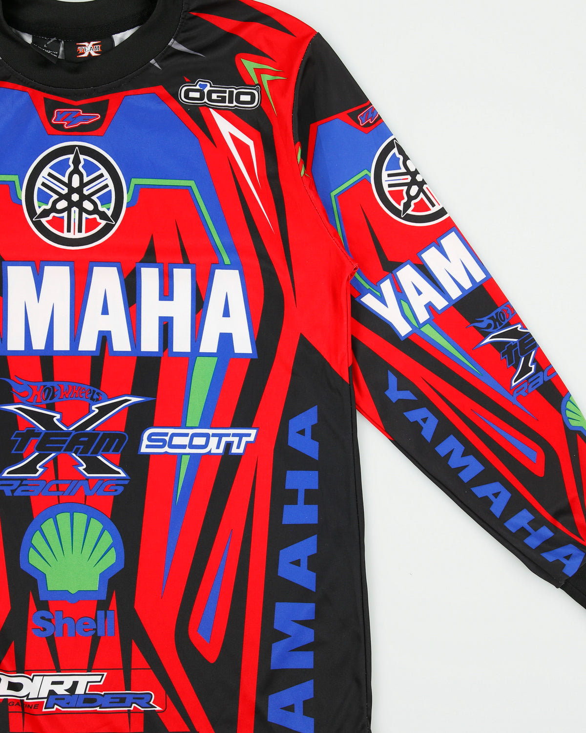 Vintage Y2K 00s X Team Yamaha Moto X Long Sleeve Racing Jersey - L