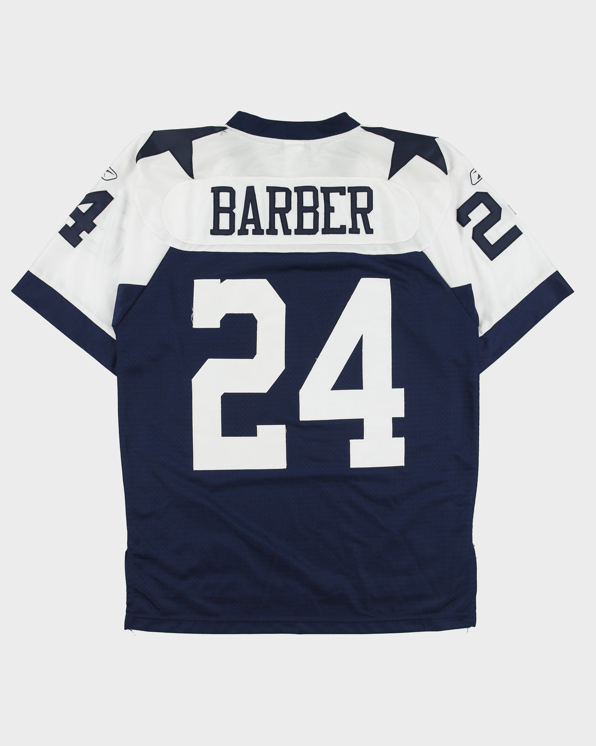 Vintage 2008-09 Reebok Dallas Cowboys Dominique Barber #24 NFL Equipment Stitched Throwback Home Jersey - M