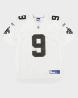 Vintage 2006-08 Reebok New Orleans Saints Drew Brees #9 NFL Equipment Home Jersey - L