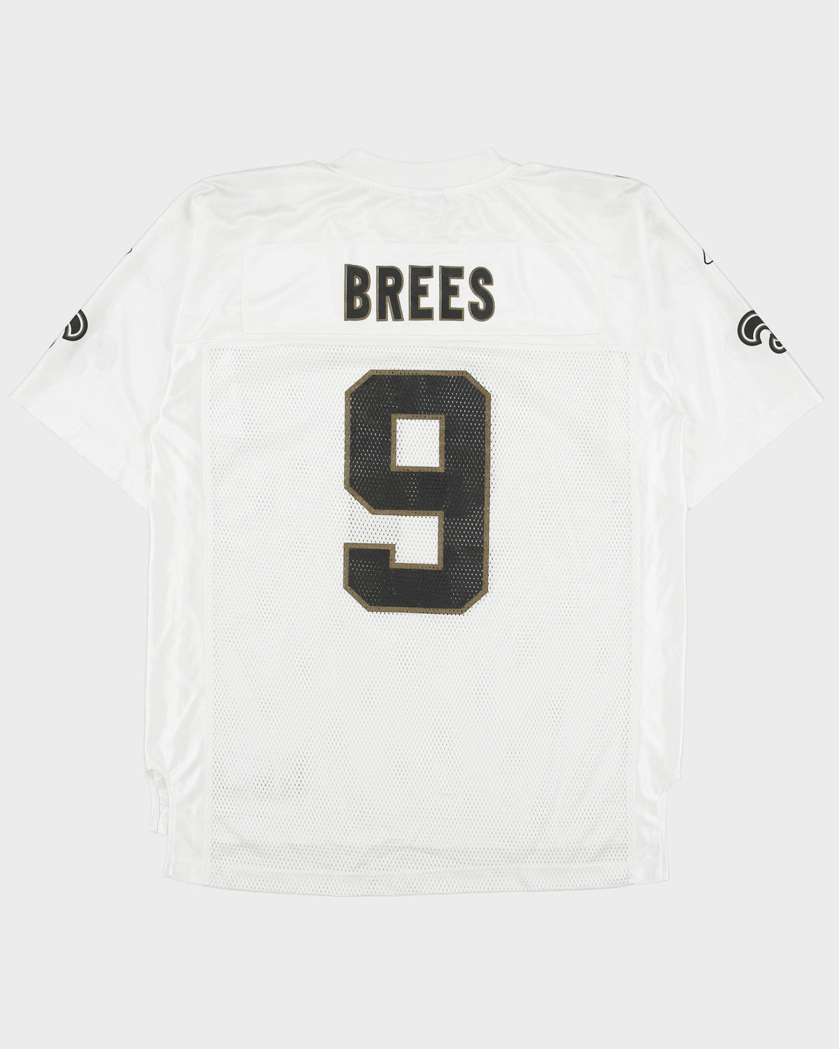 Vintage 2006-08 Reebok New Orleans Saints Drew Brees #9 NFL Equipment Home Jersey - L