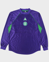 Vintage 2001-02 Le Coq Sportif Hibernian Edinburgh FC Long Sleeve Away Football Shirt - L