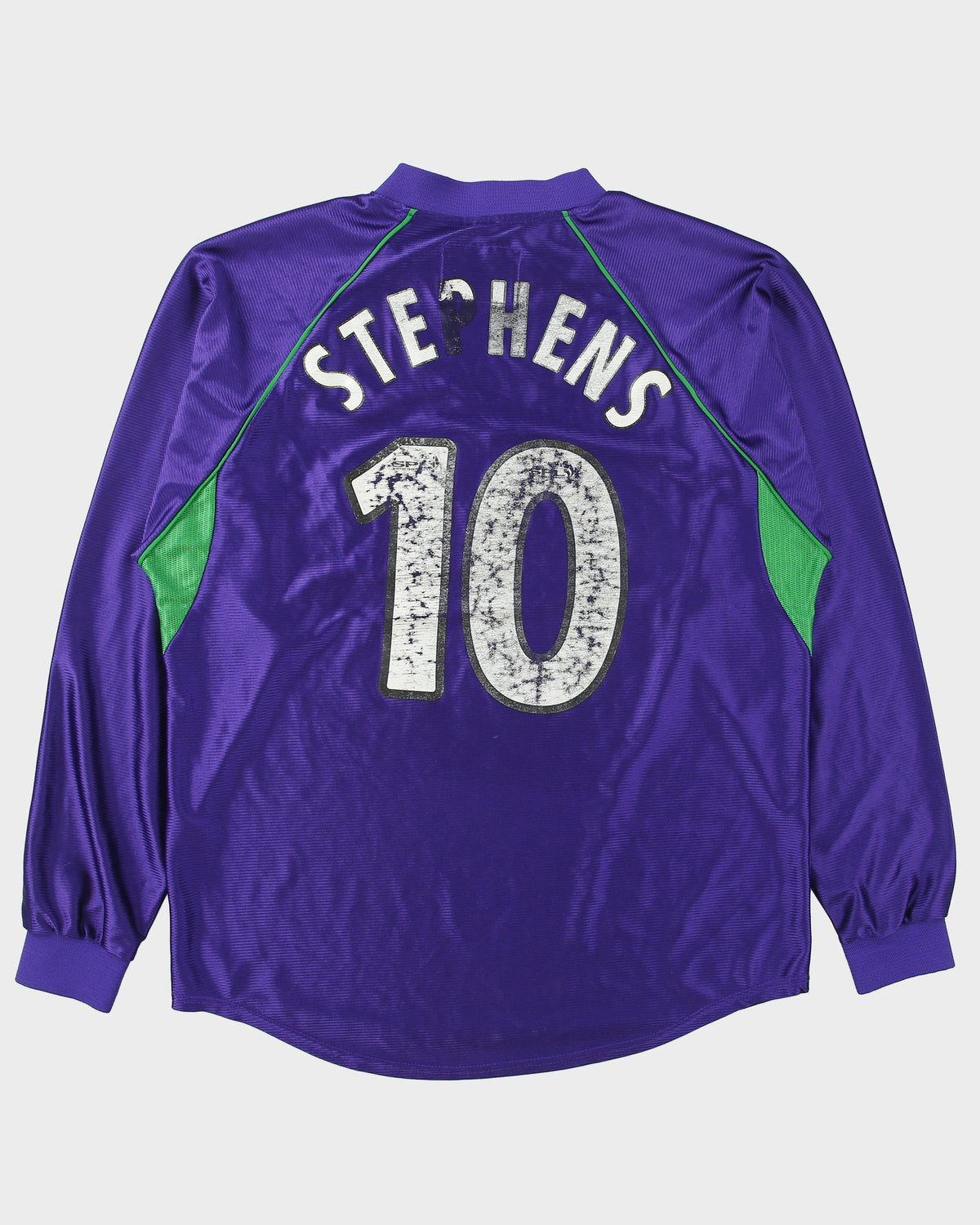 Vintage 2001-02 Le Coq Sportif Hibernian Edinburgh FC Long Sleeve Away Football Shirt - L