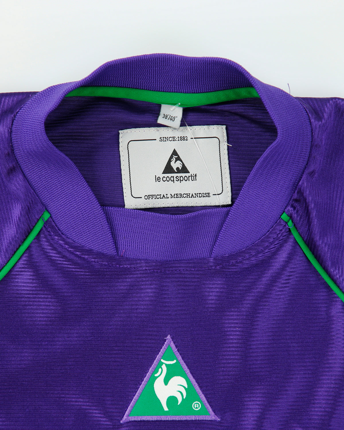 Vintage 2001-02 Le Coq Sportif Hibernian Edinburgh FC Long Sleeve Away Football Shirt - L