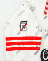 Vintage 1996-98 Adidas River Plate CF Quilmes Long Sleeve Home Football Shirt - L