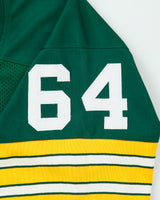 H.O.F 2018 Jerry Kramer #64 Autographed/Signed Green Bay Packers Throwback NFL Stitched Home Jersey - XL