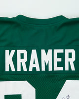 H.O.F 2018 Jerry Kramer #64 Autographed/Signed Green Bay Packers Throwback NFL Stitched Home Jersey - XL