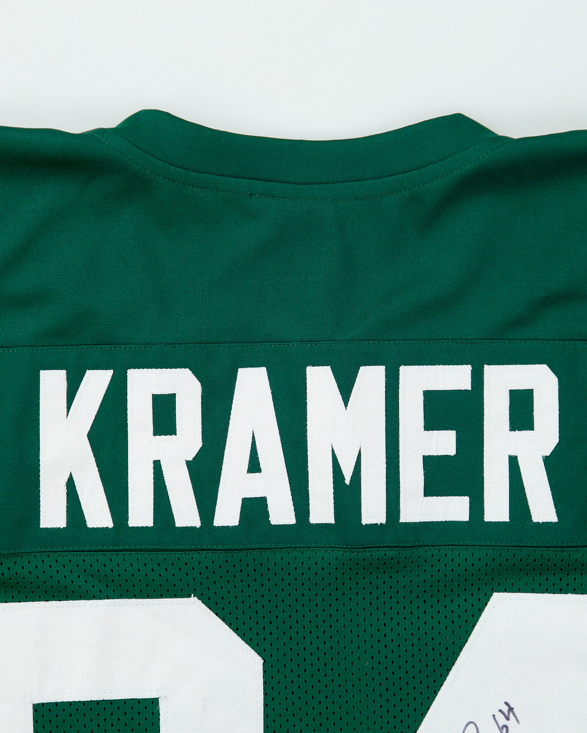 H.O.F 2018 Jerry Kramer #64 Autographed/Signed Green Bay Packers Throwback NFL Stitched Home Jersey - XL