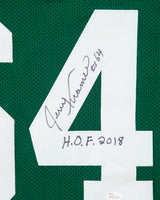 H.O.F 2018 Jerry Kramer #64 Autographed/Signed Green Bay Packers Throwback NFL Stitched Home Jersey - XL