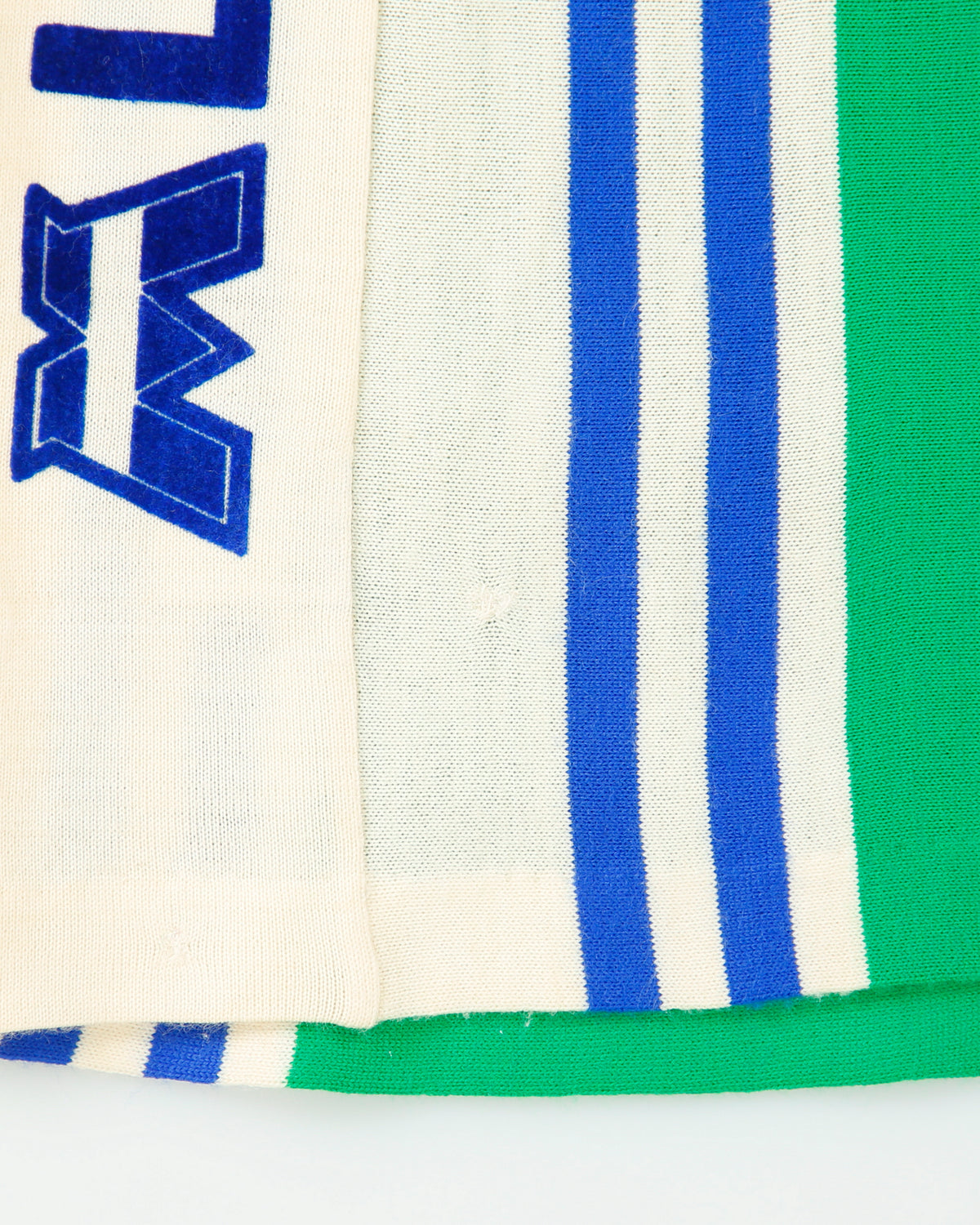 Vintage 1970s Santini La Redoute Motobecane Wool Knit Made In Italy 1/4 Zip Cycling Shirt - M