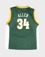 00s Seattle Supersonics Ray Allen #34 NBA Basketball Jersey - Youth L