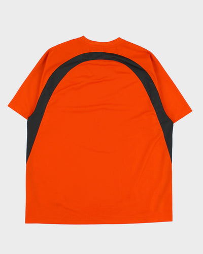 00s Orange Nike Football Shirt - XL