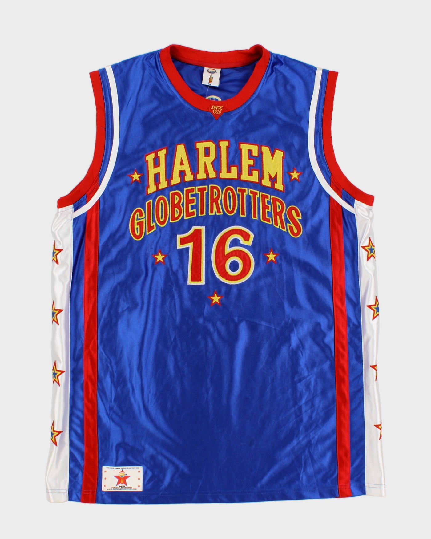 Vintage 90s Harlem Globetrotters #16 Scooter Basketball Jersey - L