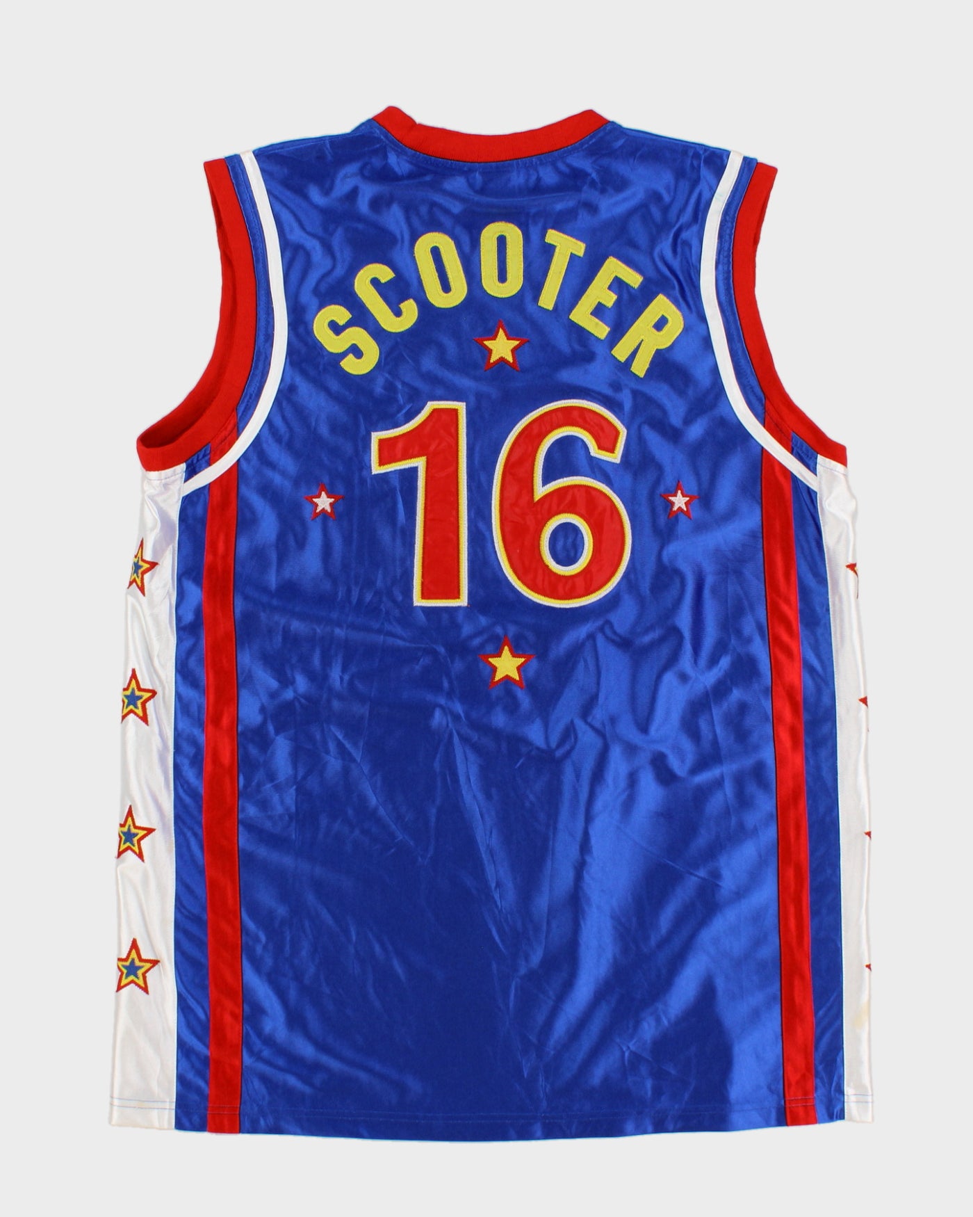 Vintage 90s Harlem Globetrotters #16 Scooter Basketball Jersey - L