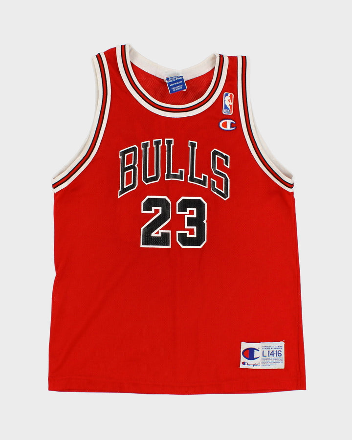 Vintage 90s NBA x Chicago Bulls #23 Michael Jordan Champion Jersey - Youth L