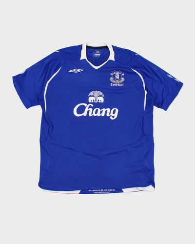 00s Umbro Everton Football Shirt - XL
