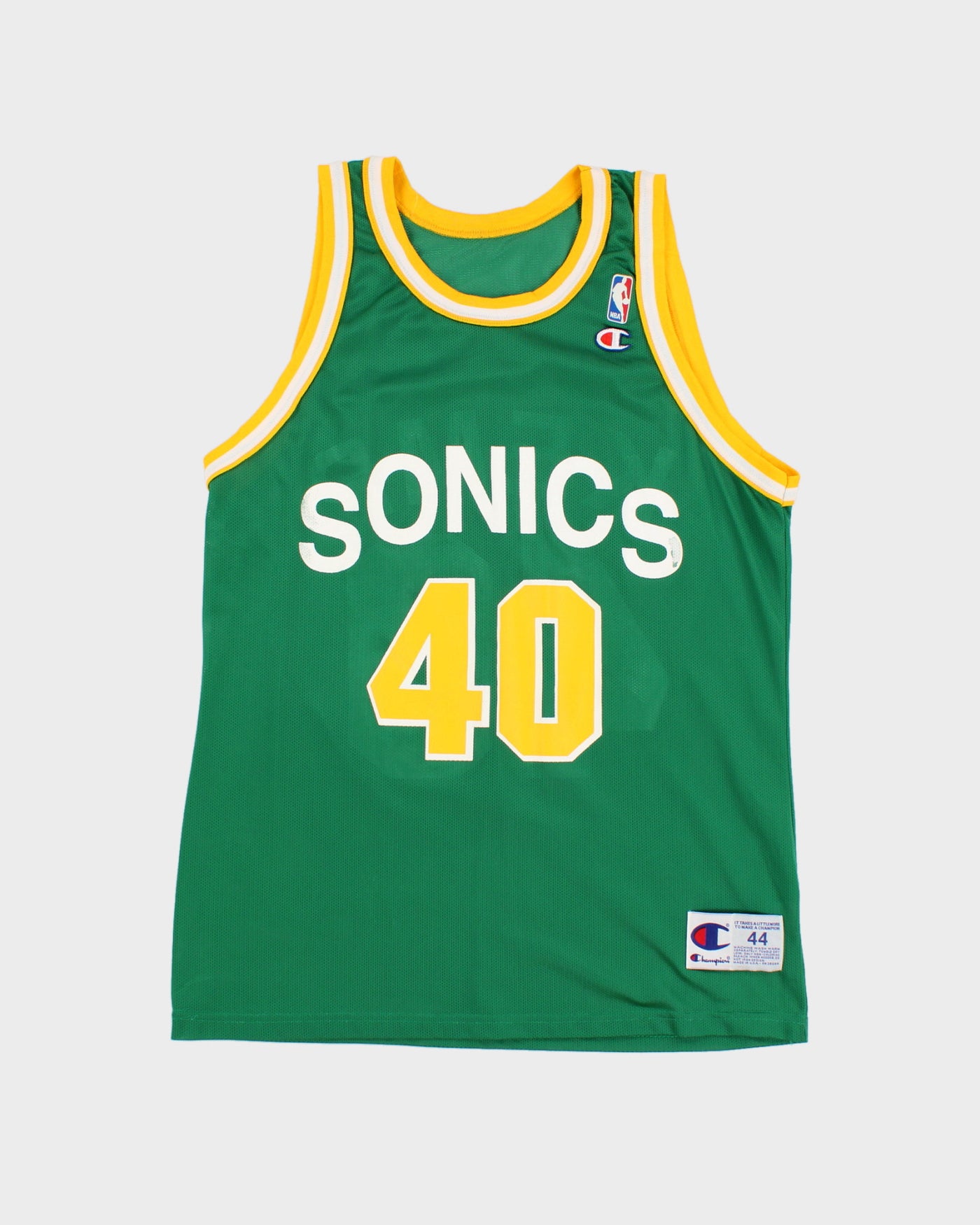 Vintage 90s NBA x Seattle Supersonics Shawn Kemp #40 Basketball Jersey - L