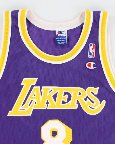 Vintage 90s Champion NBA x Los Angeles Lakers Kobe Bryant #8 Basketball Jersey - M