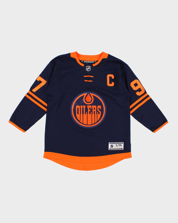 NHL x Edmonton Oilers Connor McDavid #97 Hockey Jersey Youth XL