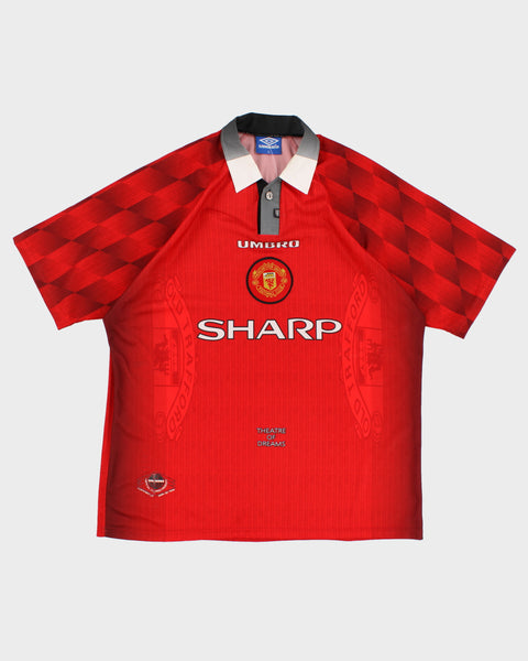 Manchester united 90s UMBRO England製 Vintage 90s Manchester United Umbro Football Shirt - XL – Rokit