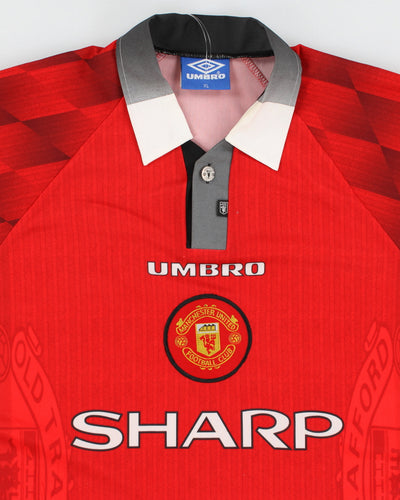 Vintage 90s Manchester United Umbro Football Shirt - XL