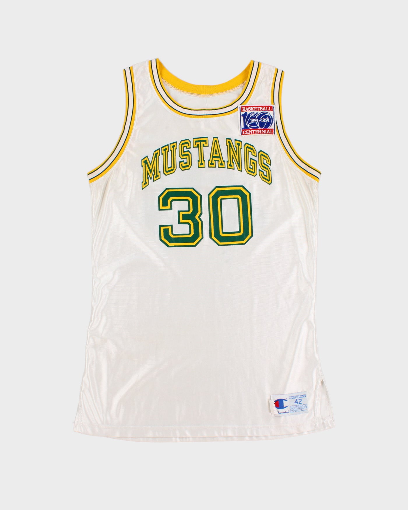 Champion Mustangs #30 Basketball Jersey - M