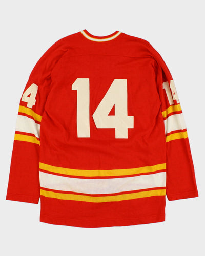 Vintage 80s NHL x Calgary Flames #14 Hockey Jersey - L