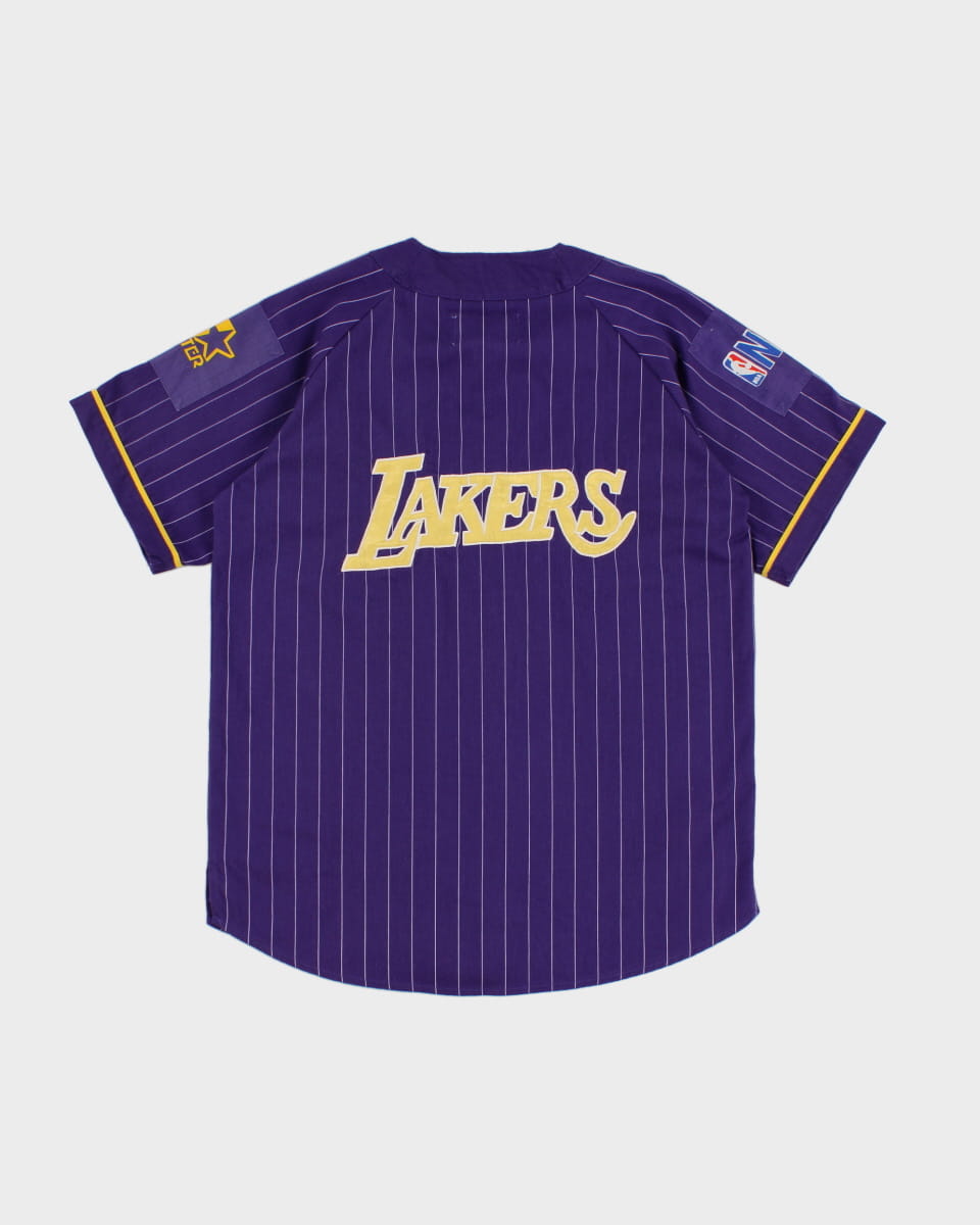 NBA x Los Angeles Lakers Starter Pinstripe Baseball Jersey - L – Rokit