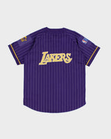 NBA x Los Angeles Lakers Starter Pinstripe Baseball Jersey - L