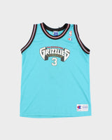 NBA x Vancouver Grizzlies #3 Shareef Abdur-Rahim Signed Champion Basketball Jersey - XS