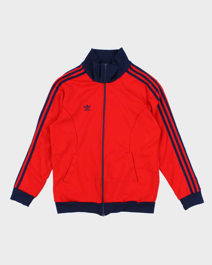 90's Vintage Men's Red Adidas Track Jacket - M