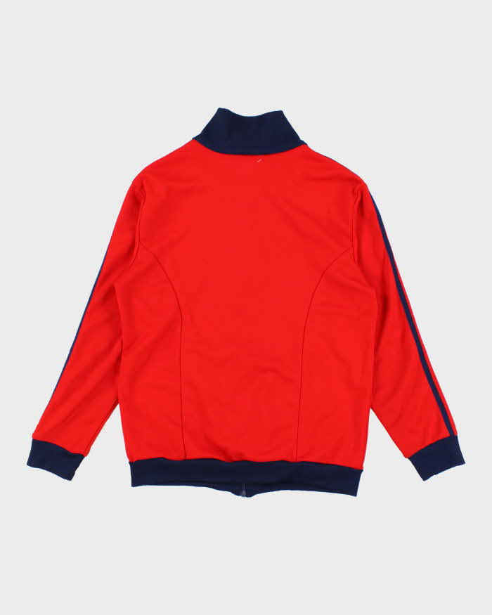 90's Vintage Men's Red Adidas Track Jacket - M