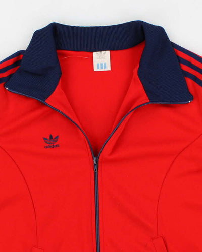 90's Vintage Men's Red Adidas Track Jacket - M