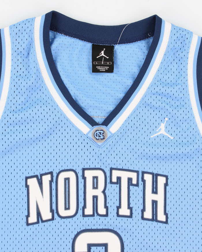 Mens Blue North Carolina NCAA x Jordan Jersey - L