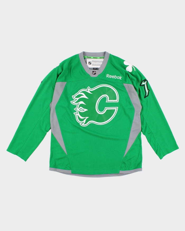 Vintage Green NHL x Calgary Flames Sports Jersey - L